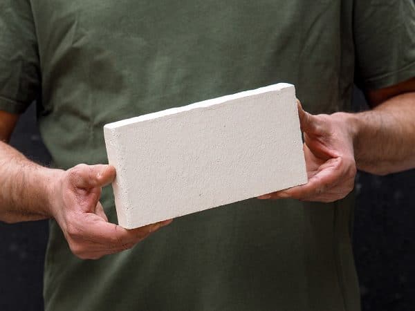 Planelle réfractaire blanche 22x11x3 cm