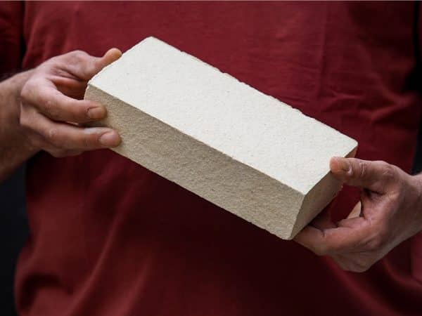 Brique réfractaire ton pierre 22x11x5.5 cm