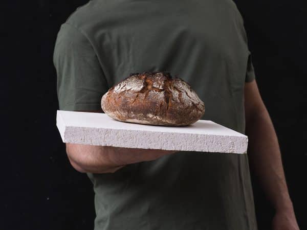 Dalle réfractaire blanche 33x33x3 cm