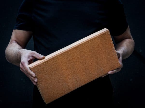 Dalle réfractaire flammée 40 x 20 x 4 cm