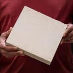 Dalle réfractaire ton pierre 22x22x3 cm