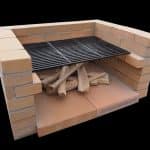 Barbecue fixe en Briques Réfractaires Kit Complet Prêt à l’Emploi avec Briques Offertes